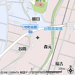 愛知県豊田市竹町谷間7周辺の地図