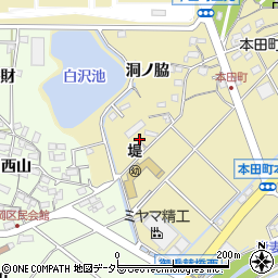 愛知県豊田市本田町池下周辺の地図