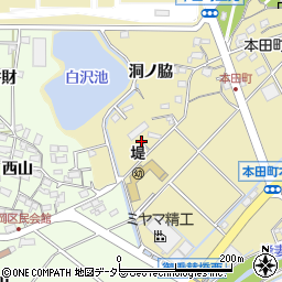 愛知県豊田市本田町（池下）周辺の地図
