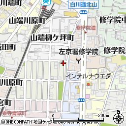 京都府京都市左京区一乗寺松田町24周辺の地図