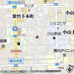 京都府京都市北区紫竹上梅ノ木町周辺の地図