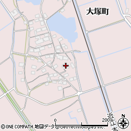 滋賀県東近江市大塚町430周辺の地図