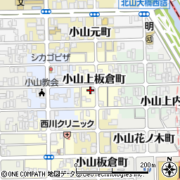 京都府京都市北区小山上板倉町13周辺の地図