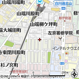 京都府京都市左京区一乗寺松田町58周辺の地図