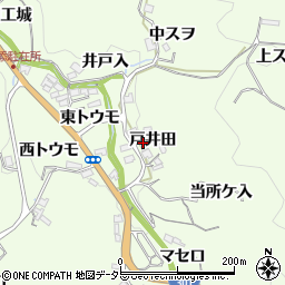 愛知県豊田市林添町戸井田周辺の地図