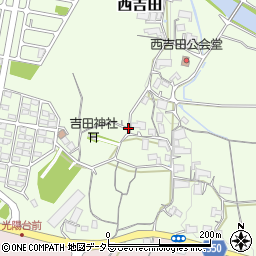 岡山県津山市西吉田周辺の地図