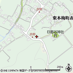 京都府亀岡市東本梅町赤熊南垣内27周辺の地図