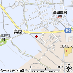 岡山県真庭市高屋376周辺の地図
