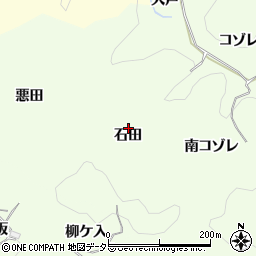 愛知県豊田市林添町石田周辺の地図