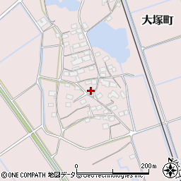 滋賀県東近江市大塚町388周辺の地図