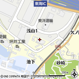 愛知県東海市名和町四ノ下22周辺の地図
