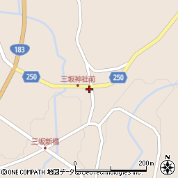 広島県庄原市西城町三坂892周辺の地図