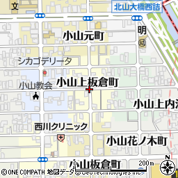 京都府京都市北区小山上板倉町周辺の地図