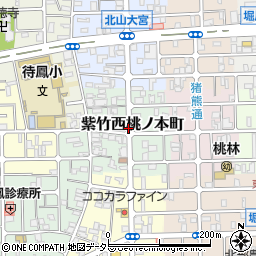 京都府京都市北区紫竹西桃ノ本町周辺の地図