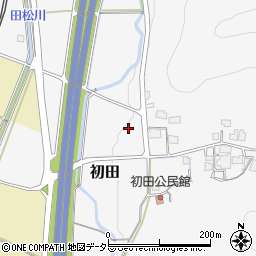 兵庫県丹波篠山市初田周辺の地図