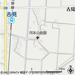 河本公会堂周辺の地図