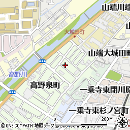 京都府京都市左京区高野泉町12周辺の地図