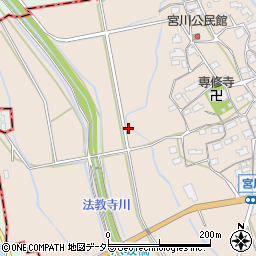 滋賀県東近江市宮川町1407周辺の地図