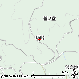 愛知県豊田市花沢町（坂峠）周辺の地図