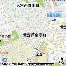 京都府京都市北区紫野西泉堂町周辺の地図