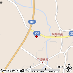 広島県庄原市西城町三坂674周辺の地図