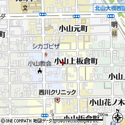 京都府京都市北区小山上板倉町17周辺の地図