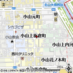 京都府京都市北区小山上板倉町51周辺の地図