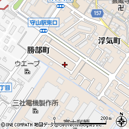 滋賀県守山市浮気町241-45周辺の地図