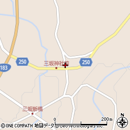 広島県庄原市西城町三坂859-1周辺の地図