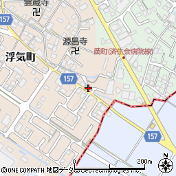 滋賀県守山市浮気町22周辺の地図