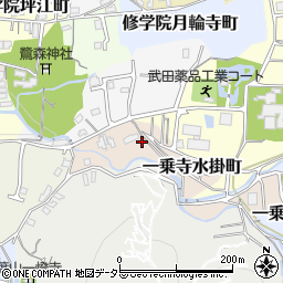 京都府京都市左京区一乗寺水掛町14周辺の地図
