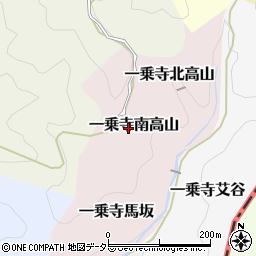 京都府京都市左京区一乗寺南高山周辺の地図