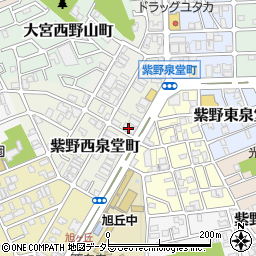 ダイソーローソンストア１００紫野泉堂店周辺の地図