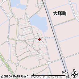 滋賀県東近江市大塚町384周辺の地図