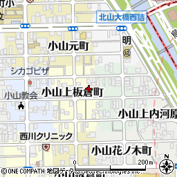 京都府京都市北区小山上板倉町52周辺の地図