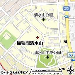 〒458-0921 愛知県名古屋市緑区桶狭間清水山の地図