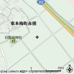 京都府亀岡市東本梅町赤熊海尻周辺の地図