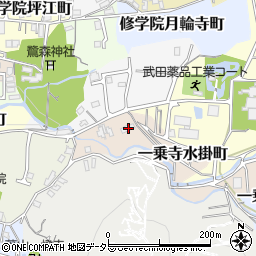 京都府京都市左京区一乗寺水掛町12周辺の地図