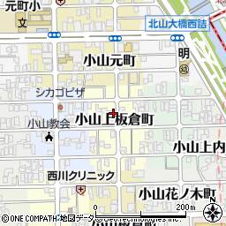 京都府京都市北区小山上板倉町23周辺の地図