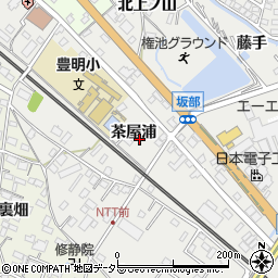 愛知県豊明市阿野町茶屋浦周辺の地図