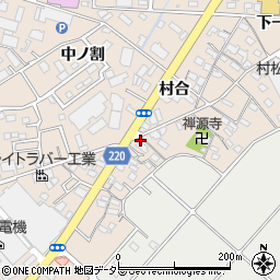 愛知県豊明市新田町大割4周辺の地図