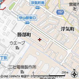 滋賀県守山市浮気町241-35周辺の地図