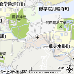 京都府京都市左京区一乗寺水掛町12-7周辺の地図