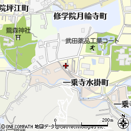 京都府京都市左京区一乗寺水掛町9周辺の地図