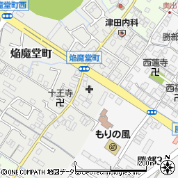 滋賀県守山市焔魔堂町54周辺の地図