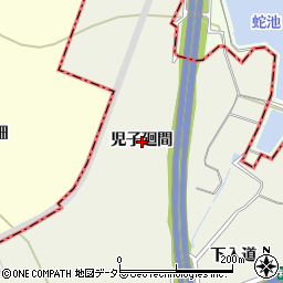 愛知県大府市共和町児子廻間周辺の地図