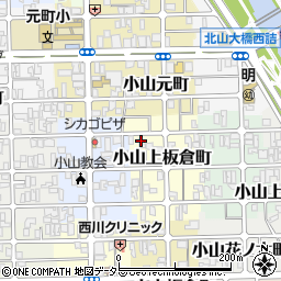 京都府京都市北区小山上板倉町29周辺の地図