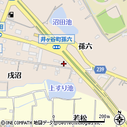 愛知県刈谷市井ケ谷町孫六周辺の地図