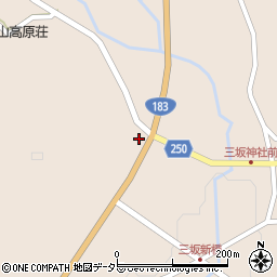 広島県庄原市西城町三坂693周辺の地図