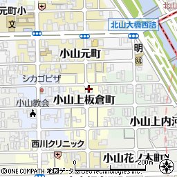 京都府京都市北区小山上板倉町48周辺の地図